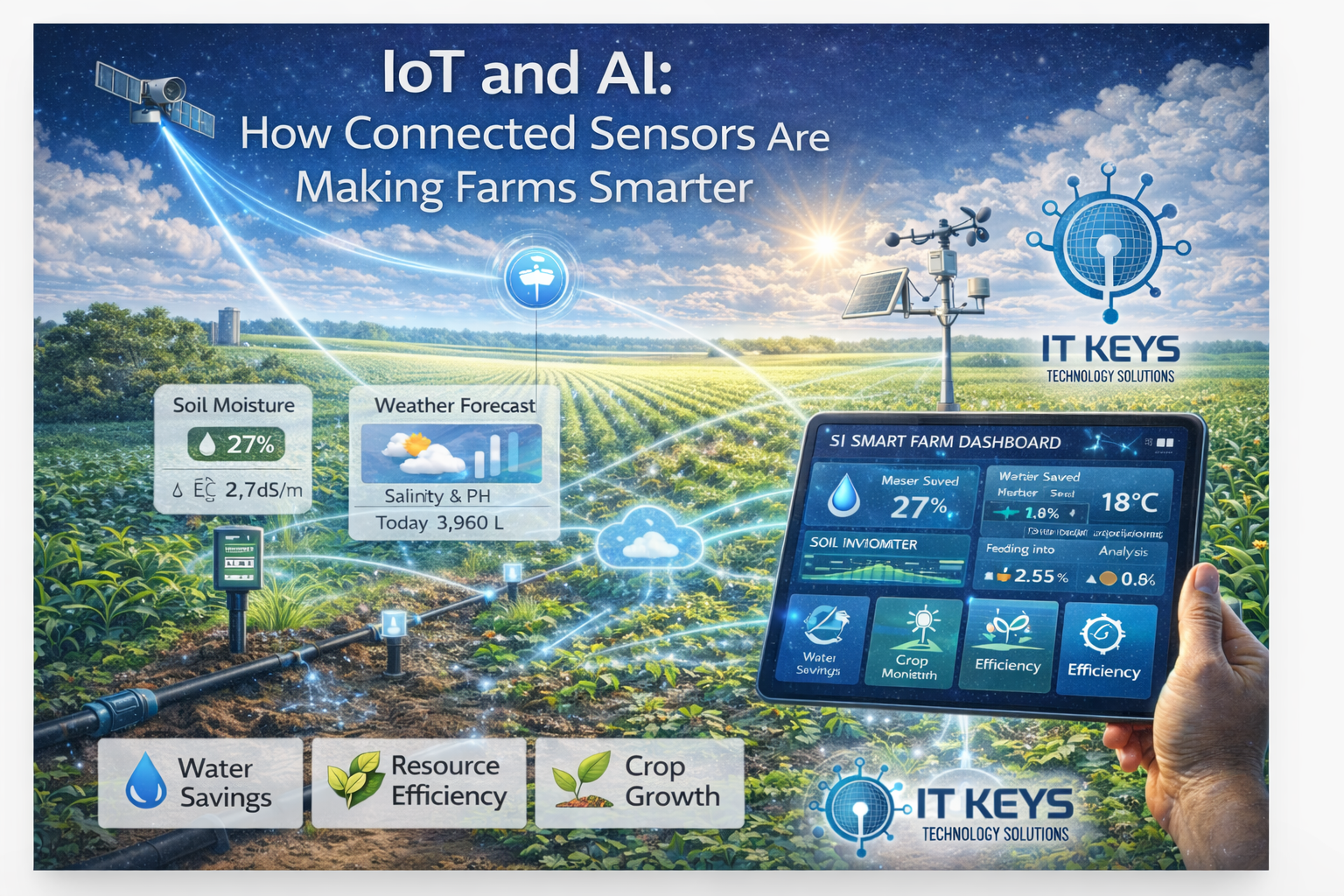 IoT und KI: Wie vernetzte Sensoren landwirtschaftliche Betriebe intelligenter machen
